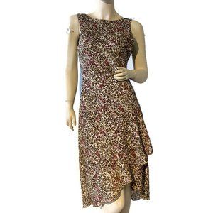 Women's Alyn Paige Animal Print Sleeveless Midi Junior Size 7/8 Dress